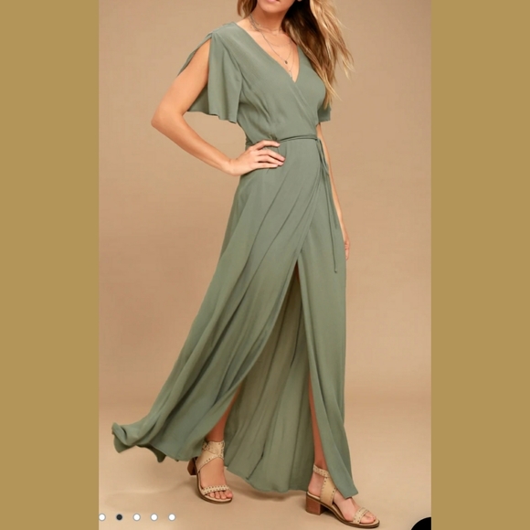 lulus much obliged wrap dress
